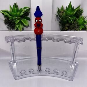 Spiderman refillable beaded pen